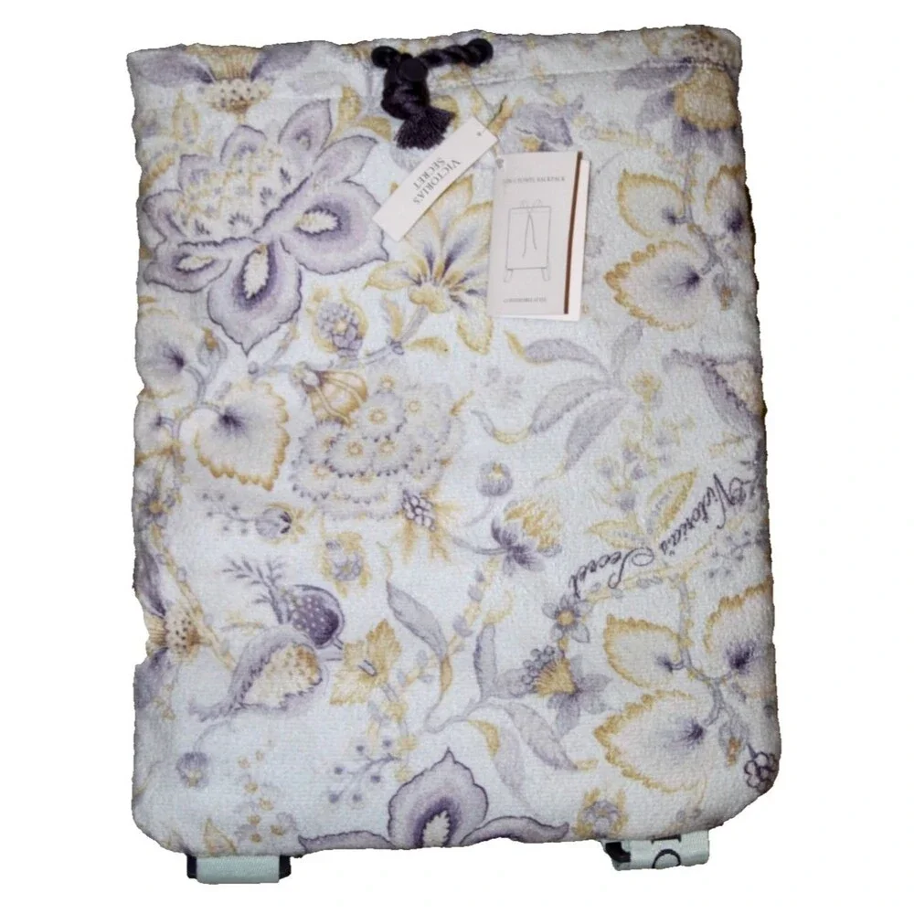 Victoria's Secret 2 in 1 Foldable Towel Backpack Bag Convertible Beach Pool Tote